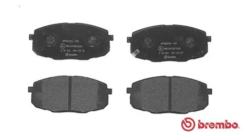 A.B.S. fékbetétkészlet, tárcsafék - P 30 034 - TothCarparts