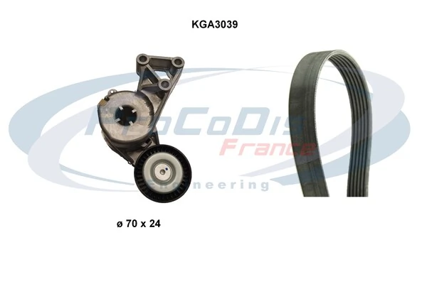PROCODIS FRANCE hosszbordás szíj készlet - KGA3039 - TothCarparts