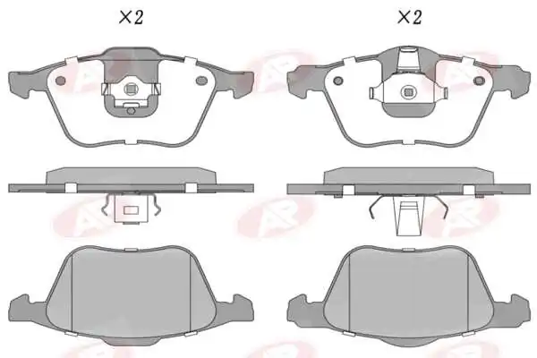 AP-SA fékbetétkészlet, tárcsafék - 5AP1286 - TothCarparts