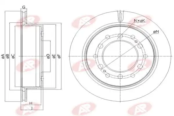 AP-SA féktárcsa - T2000V - TothCarparts
