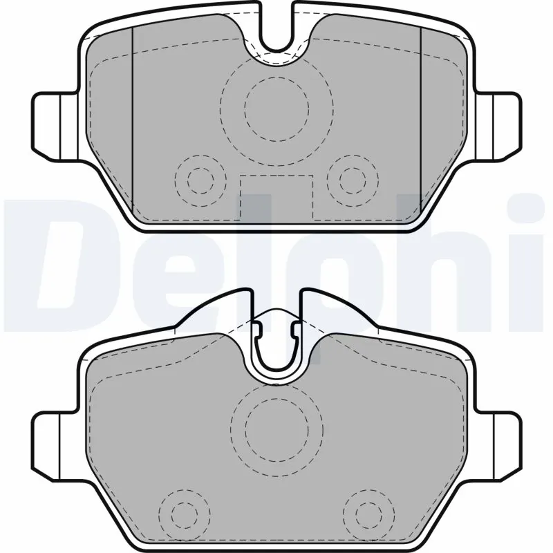 DELPHI fékbetétkészlet, tárcsafék - LP1924-17B1 - TothCarparts