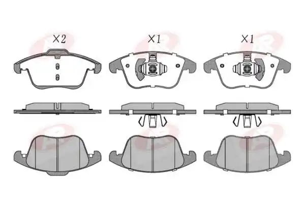 AP-SA fékbetétkészlet, tárcsafék - 5AP2167 - TothCarparts