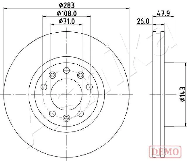 4X4 ESTANFI féktárcsa - EST-60-00-0637C - TothCarparts