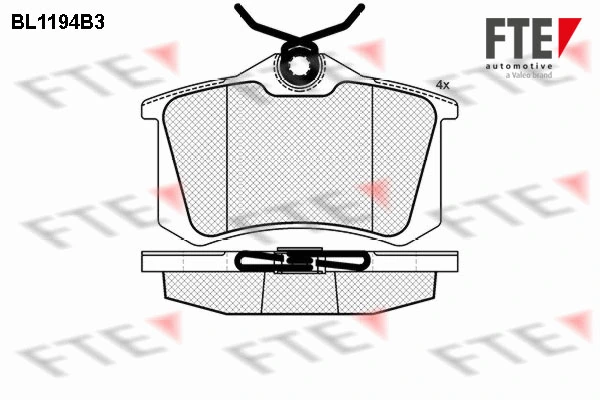 FTE fékbetétkészlet, tárcsafék - 9010054 - TothCarparts