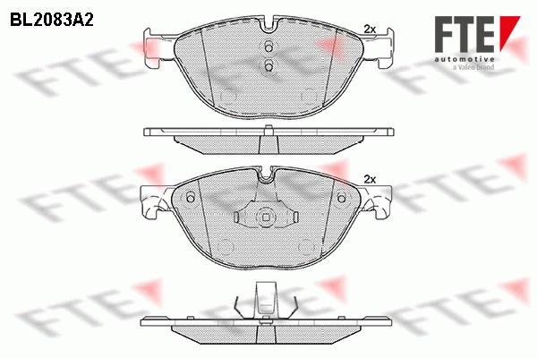FTE fékbetétkészlet, tárcsafék - 9010667 - TothCarparts