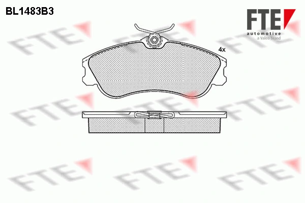 FTE fékbetétkészlet, tárcsafék - 9010215 - TothCarparts