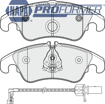 NAPA fékbetétkészlet, tárcsafék - PBP7933 - TothCarparts