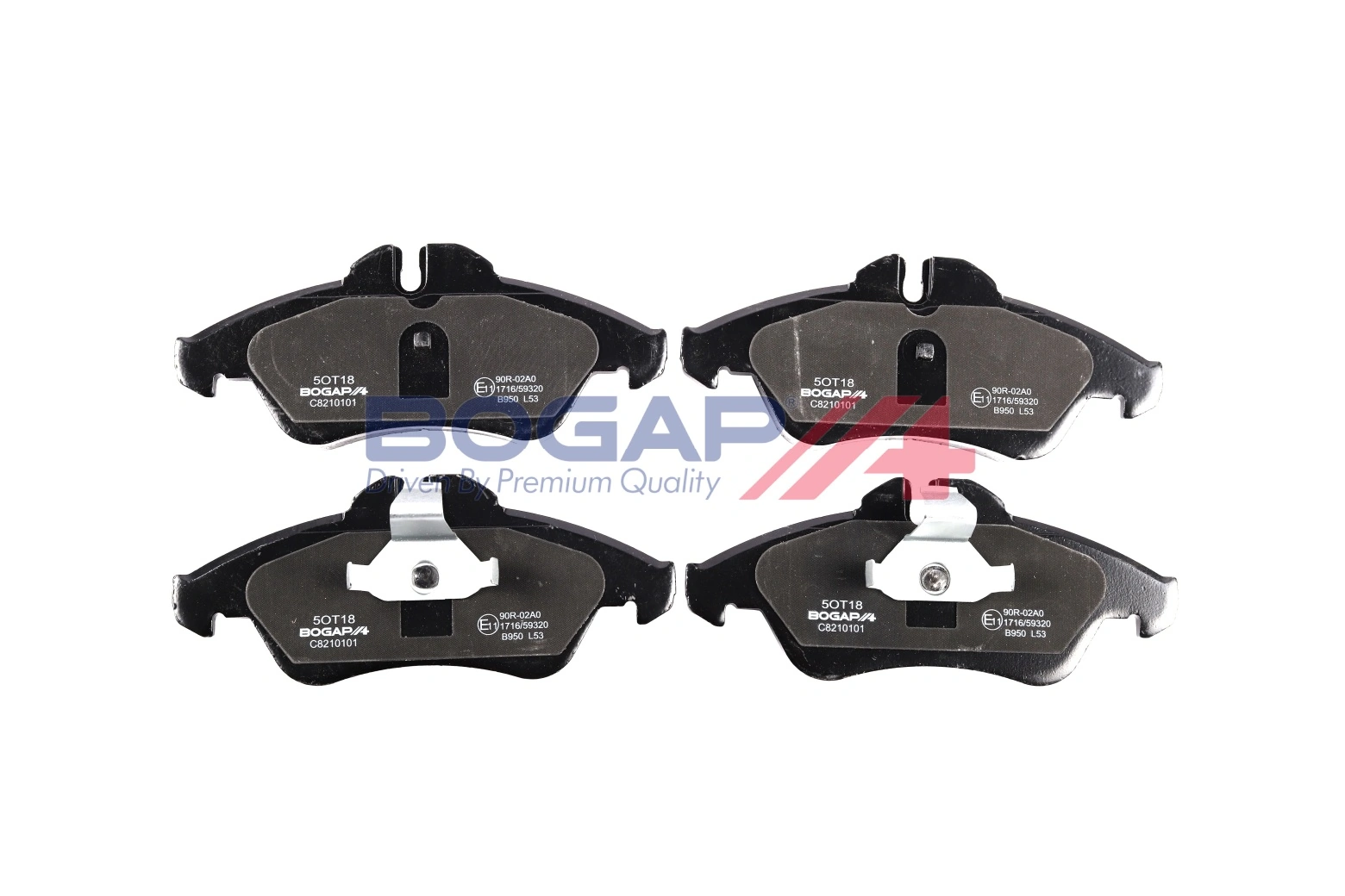 BOGAP fékbetétkészlet, tárcsafék - C8210101 - TothCarparts