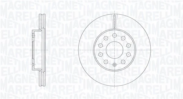 MAGNETI MARELLI féktárcsa - 361302040797 - TothCarparts