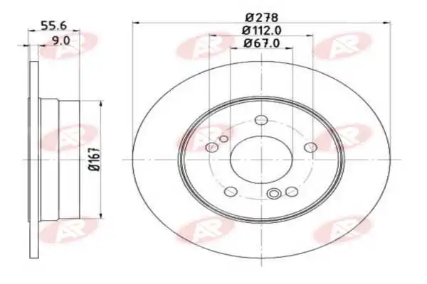 AP-SA féktárcsa - M2181P - TothCarparts