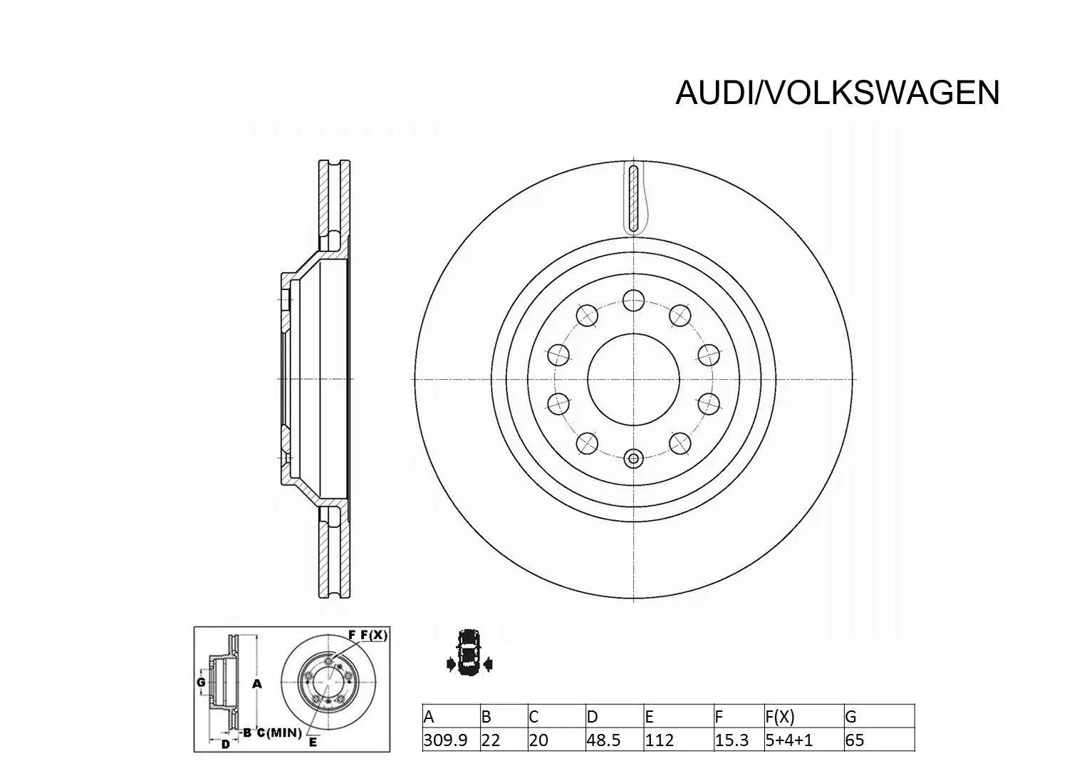 ACDelco Oceania féktárcsa - ACDR2809 - TothCarparts