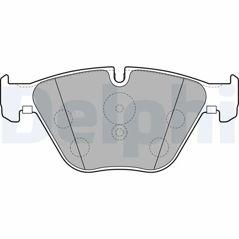 DELPHI fékbetétkészlet, tárcsafék - LP2245-17B1 - TothCarparts