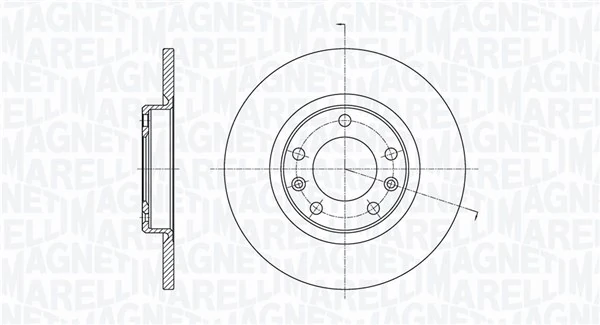 MAGNETI MARELLI féktárcsa - 361302040711 - TothCarparts