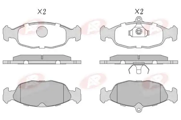 AP-SA fékbetétkészlet, tárcsafék - 5AP599 - TothCarparts
