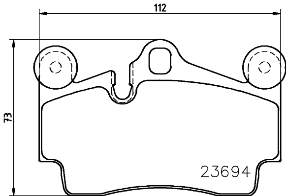HELLA fékbetétkészlet, tárcsafék - 8DB 355 043-171 - TothCarparts