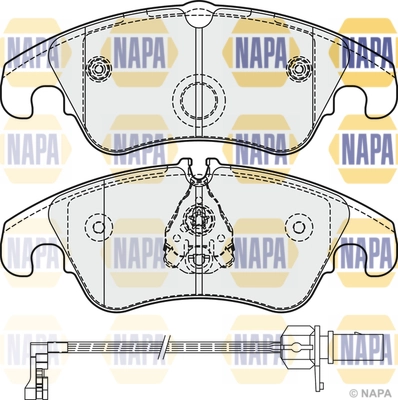 NAPA fékbetétkészlet, tárcsafék - NBP1604 - TothCarparts