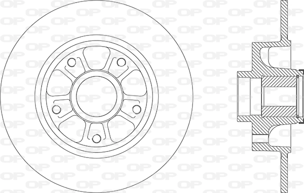 OPEN PARTS féktárcsa - BDA2880.30 - TothCarparts