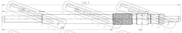 FEBEST izzítógyertya - 25642-009 - TothCarparts