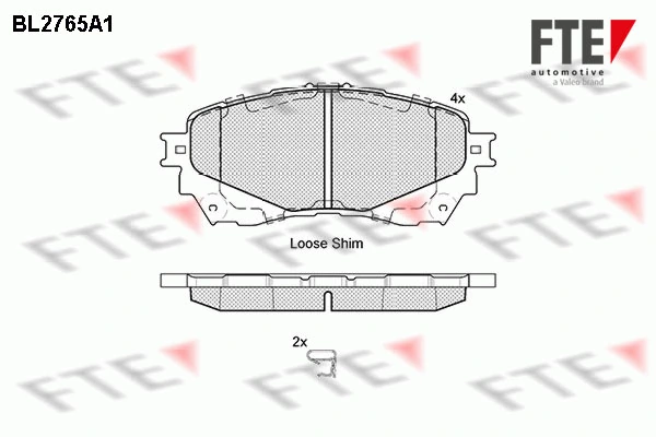 FTE fékbetétkészlet, tárcsafék - 9010972 - TothCarparts