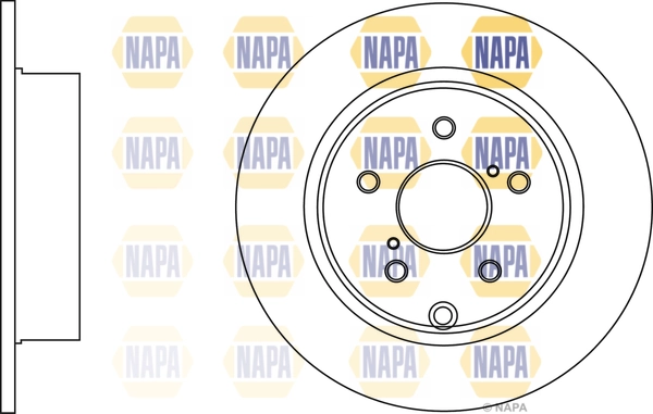 NAPA féktárcsa - NBD5083 - TothCarparts