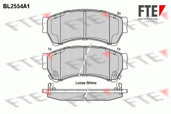 FTE fékbetétkészlet, tárcsafék - 9010808 - TothCarparts