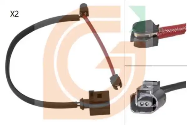 GAMA-SA figyelmezető kontaktus, fékbetétkopás - KS0002 - TothCarparts