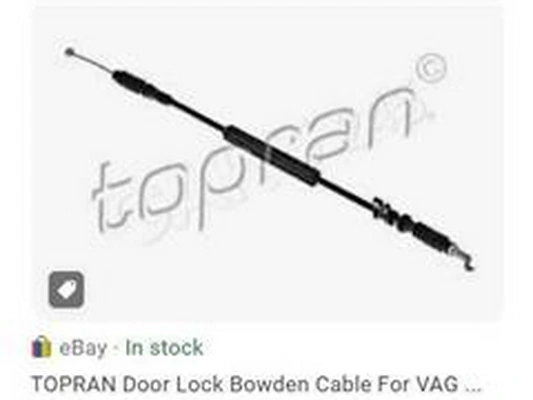 ZPY Kábel, ajtózár nyitó - 4H0837099A - TothCarparts