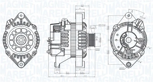 MAGNETI MARELLI generátor - 063730861010 - TothCarparts