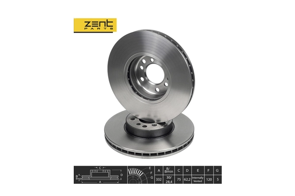 ZentParts féktárcsa - Z06075 - TothCarparts