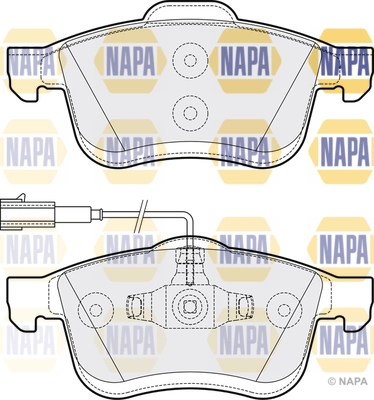 NAPA fékbetétkészlet, tárcsafék - NBP1431 - TothCarparts