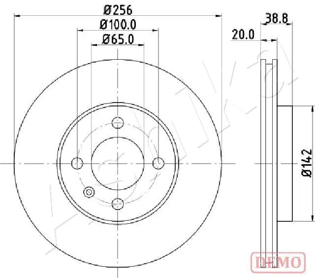 4X4 ESTANFI féktárcsa - EST-60-00-0935C - TothCarparts