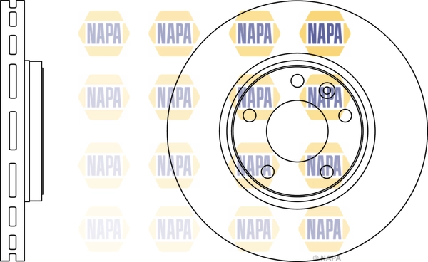 NAPA féktárcsa - NBD5167 - TothCarparts