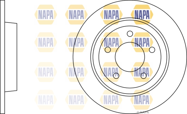 NAPA féktárcsa - NBD5754 - TothCarparts