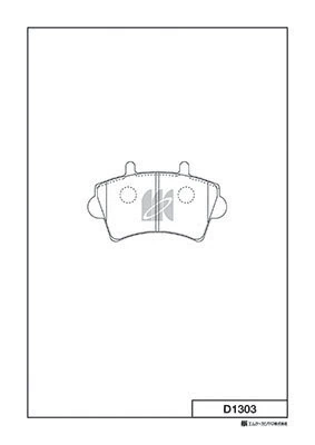 MK Kashiyama fékbetétkészlet, tárcsafék - D1303 - TothCarparts