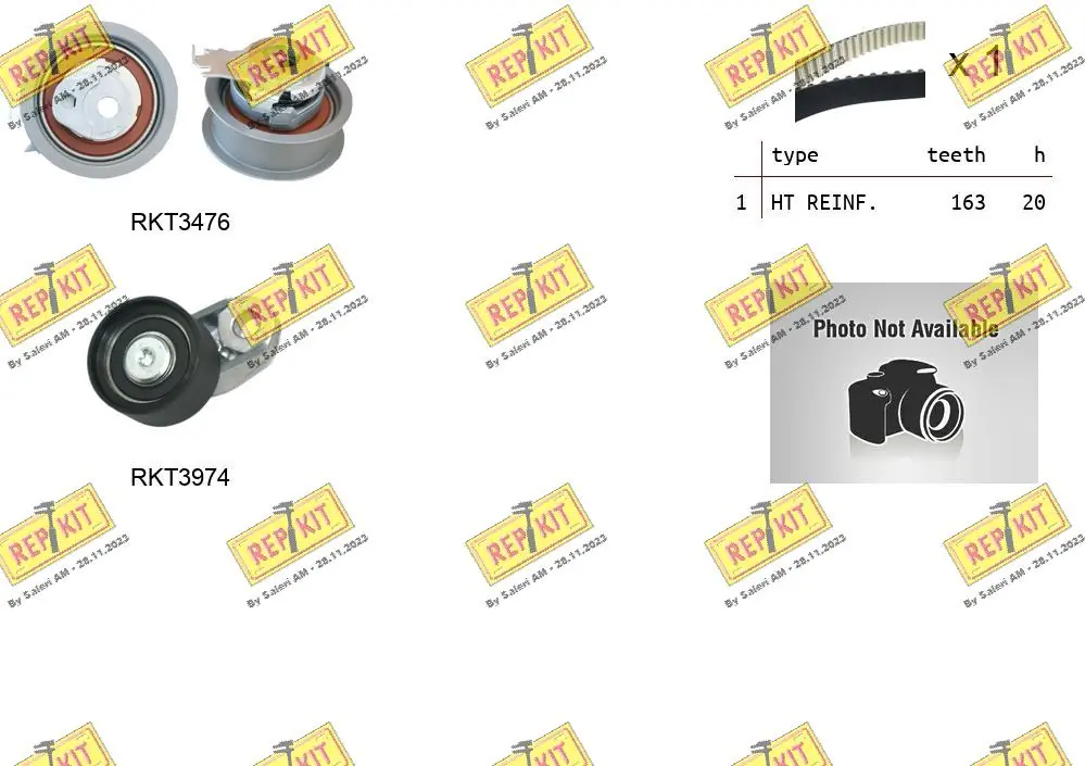 REPKIT Fogasszíjkészlet - RKTK1299 - TothCarparts