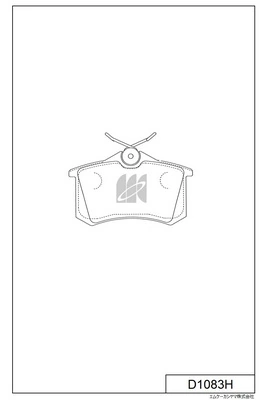 MK Kashiyama fékbetétkészlet, tárcsafék - D1083H - TothCarparts