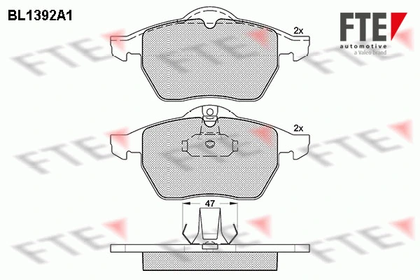 FTE fékbetétkészlet, tárcsafék - 9010167 - TothCarparts