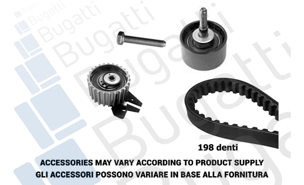 BUGATTI Fogasszíjkészlet - BKCD0009 - TothCarparts