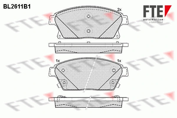 FTE fékbetétkészlet, tárcsafék - 9010859 - TothCarparts