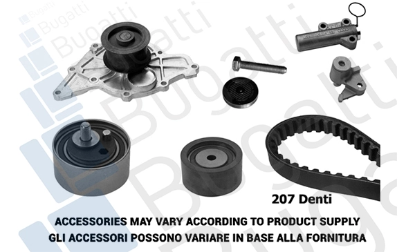BUGATTI Fogasszíjkészlet - BKCD0793 - TothCarparts