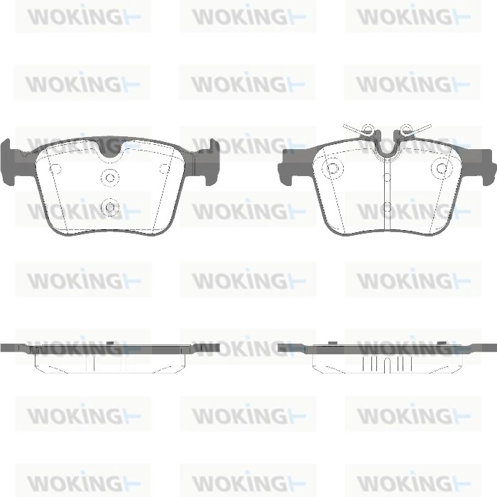 WOKING fékbetétkészlet, tárcsafék - P14163.05 - TothCarparts