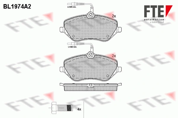FTE fékbetétkészlet, tárcsafék - 9010561 - TothCarparts