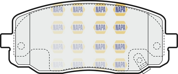 NAPA fékbetétkészlet, tárcsafék - NBP1393 - TothCarparts