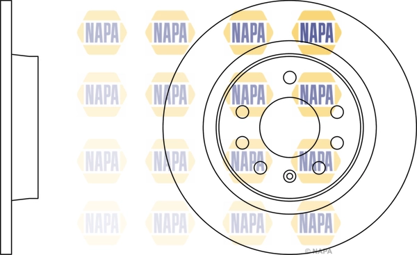 NAPA féktárcsa - NBD5231 - TothCarparts
