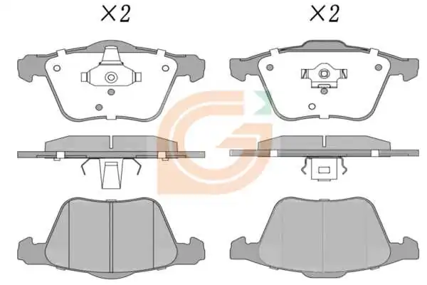 GAMA-SA fékbetétkészlet, tárcsafék - GA10761 - TothCarparts