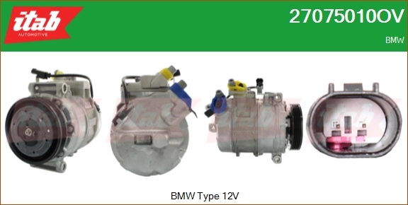 ITAB AUTOMOTIVE kompresszor, klíma - 27075010OV - TothCarparts