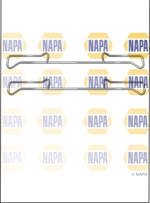 NAPA tartozékkészlet, tárcsafékbetét - NFK1086 - TothCarparts