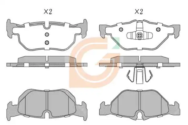 GAMA-SA fékbetétkészlet, tárcsafék - GA20089 - TothCarparts