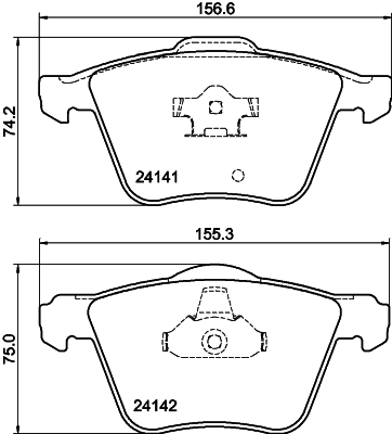 DON fékbetétkészlet, tárcsafék - PCP2234 - TothCarparts