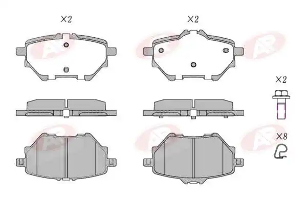 AP-SA fékbetétkészlet, tárcsafék - 5AP1838 - TothCarparts